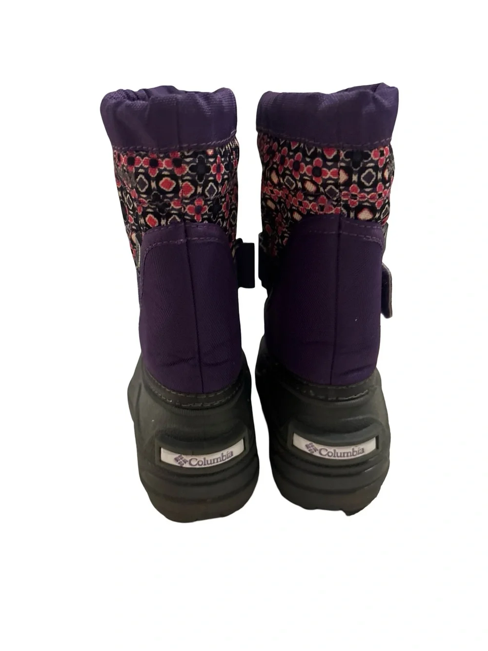 Colombia Purple Power-bug Patterned Waterproof Winter Boots Toddler Size 8